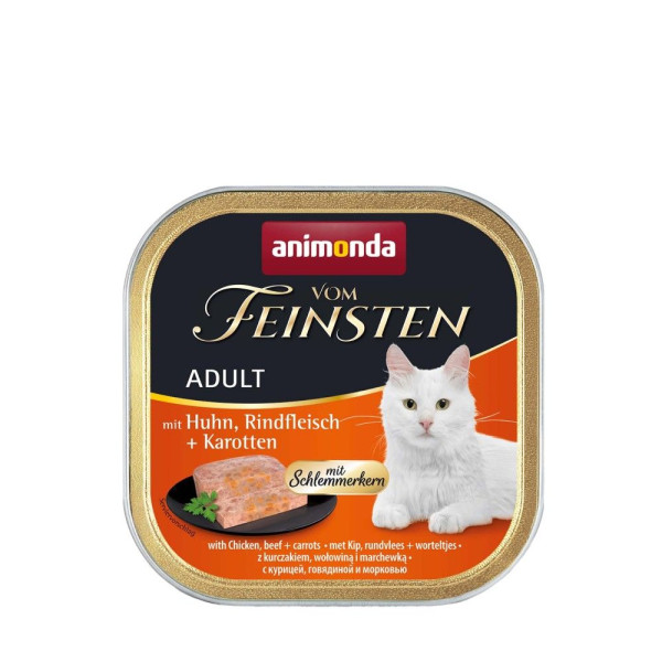 Вологий корм для котів Animonda Vom Feinsten Adult 100 г - курка, яловичина та морква