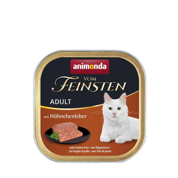 Вологий корм для котів Animonda Vom Feinsten Adult 100 г - куряча печінка