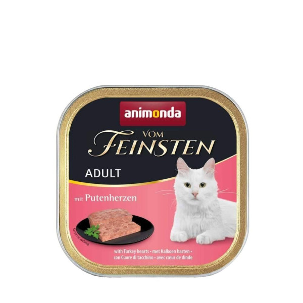 Вологий корм для котів Animonda Vom Feinsten Adult 100 г - індичі серця