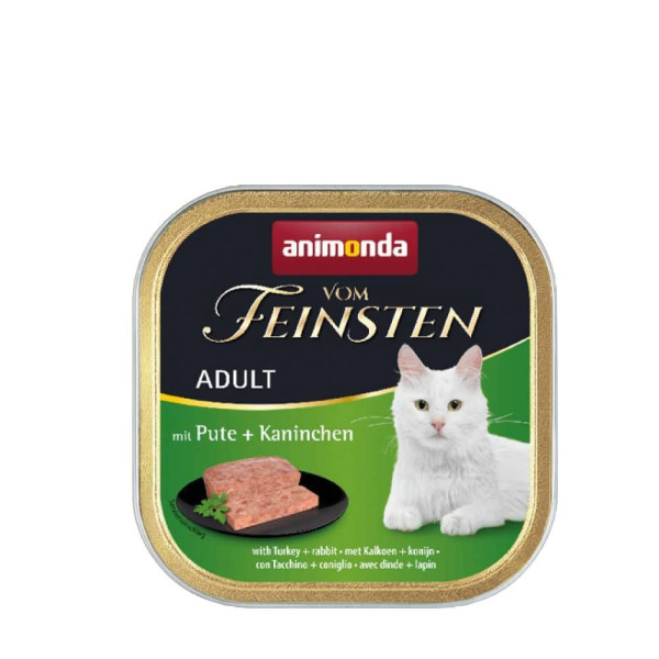 Вологий корм для котів Animonda Vom Feinsten Adult 100 г - індичка та кролик