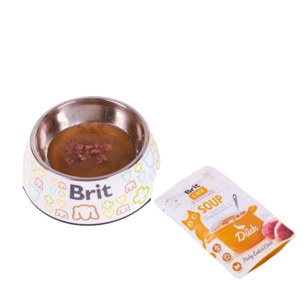 Вологий корм для котів Brit Care Soup pouch 75 г - качка 15шт