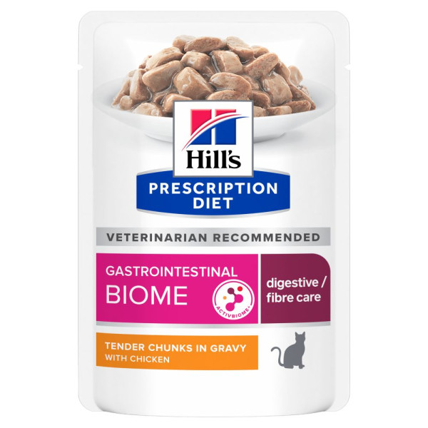 Вологий корм для котів Hill's Prescription Diet Gastrointestinal Biome pouch 85 г - курка