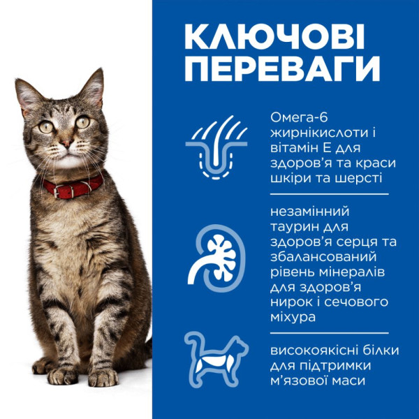 Вологий корм для котів Hill's Science Plan Adult 1-6 pouch 85 г - яловичина
