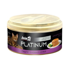 Вологий корм для котів AnimAll Platinum Adult 70 г - качка