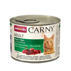 Вологий корм для котів Animonda Carny Adult 200 г - яловичина, оленина та брусниця