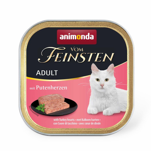 Вологий корм для котів Animonda Vom Feinsten Adult 100 г - індичі серця
