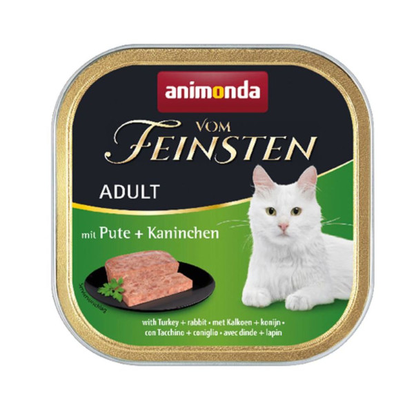 Вологий корм для котів Animonda Vom Feinsten Adult 100 г - індичка та кролик