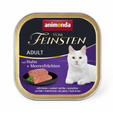 Вологий корм для котів Animonda Vom Feinsten Adult 100 г - курка та морепродукти