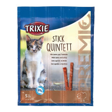 Ласощі для котів Trixie PREMIO Quadro-Sticks 5 шт. - ягня та індичка