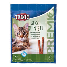 Ласощі для котів Trixie PREMIO Quadro-Sticks 5 шт. - домашня птиця