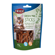 Ласощі для котів Trixie PREMIO Mini Sticks 50 г - курка