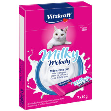 Ласощі для котів Vitakraft Milky Melody 7 шт х 10 г - вершки