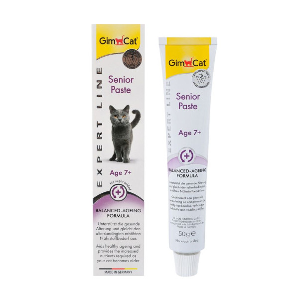 Ласощі для котів GimCat Expert Line Senior Paste 50 г - мультивітамін