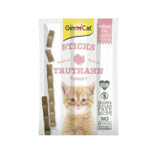 Ласощі для кошенят GimCat Kitten Sticks 1 шт - індичка