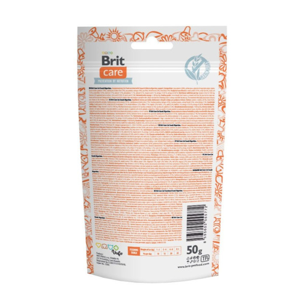 Ласощі для котів Brit Care Crunchy Cracker Digestion 50 г - тунець, фенхель і ламінарія