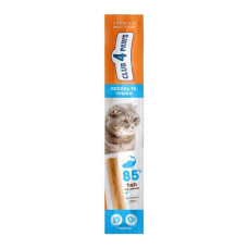 Ласощі для котів Club 4 Paws м'ясна паличка 5 г (лосось та тріска)
