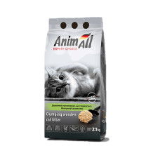 Деревний наповнювач для котячого туалету AnimAll 2,1 кг / 8 л - без аромату