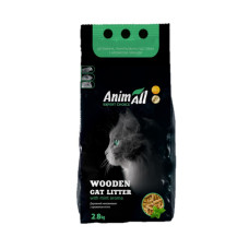 Деревний наповнювач для котячого туалету AnimAll 2,8 кг / 10 л - м'ята