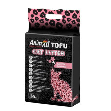 Соєвий наповнювач для котячого туалету AnimAll Tofu 2,6 кг / 6 л - сакура