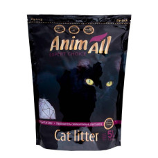 Силікагелевий наповнювач для котячого туалету AnimAll Premium Фіолетовий аметист 2,1 кг / 5 л