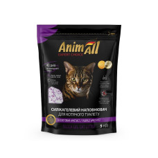 Силікагелевий наповнювач для котячого туалету AnimAll Фіолетовий аметист 3,4 кг / 7,6 л - лаванда