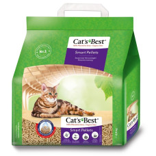 Деревинний наповнювач для котячого туалету Cat's Best ‎Smart Pellets 2,5 кг / 10 л