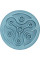 Миска-килимок Trixie силіконова для повільного годування ø 28 см (блакитна) - cts