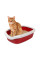 Туалет для котів Природа з бортиком Comfort М, 30 x 41 x 13,5 см