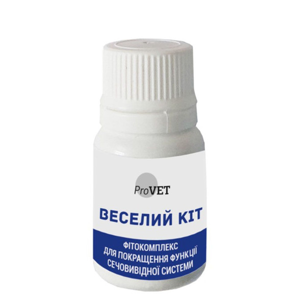 Фітокомплекс для котів PROVET «Веселий Кіт» 20 мл + шприц (для підтримки сечовивідної системи)