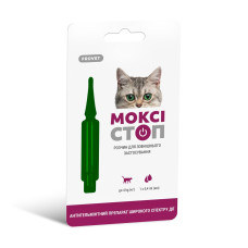 Краплі на холку для котів PROVET Моксістоп до 4 кг, 1 шт