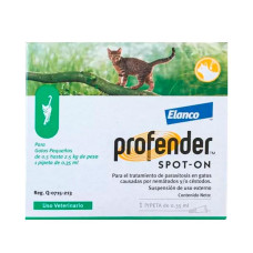 Краплі на холку для котів Elanco Bayer Profender від 0,5 до 2,5 кг, 1 шт