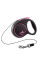 Повідець-рулетка для собак Flexi Black Design, з тросом XS 3 м/8 кг - рожева