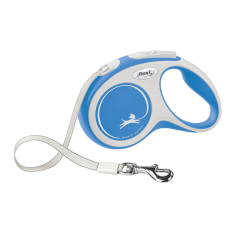 Повідець-рулетка для собак Flexi New Comfort, зі стрічкою XS 3 м/12 кг - синя