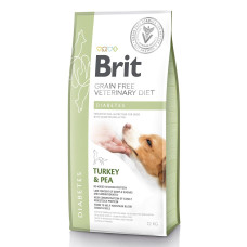 Сухий корм для собак, при цукровому діабеті Brit GF Veterinary Diet Dog Diabetes 12 кг (індичка)
