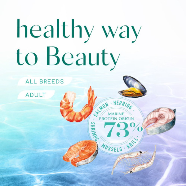 Cухий беззерновий корм для собак усіх порід Optimeal Beauty Fitness Healthy Weight & Joints 1,5 кг (морепродукти)