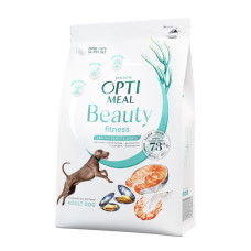 Cухий беззерновий корм для собак усіх порід Optimeal Beauty Fitness Healthy Weight & Joints 4 кг (морепродукти)