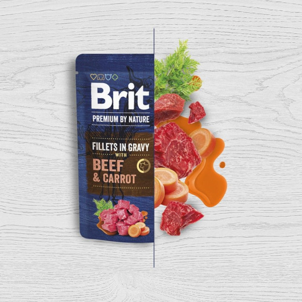 Набір вологого корму для собак Brit Premium By Nature 85 г х 12 шт - асорті