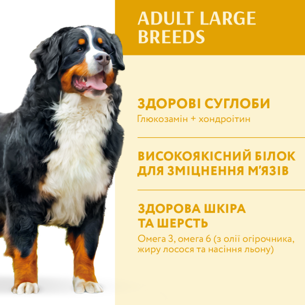 Сухий корм для дорослих собак великих порід Optimeal 12 кг (курка)