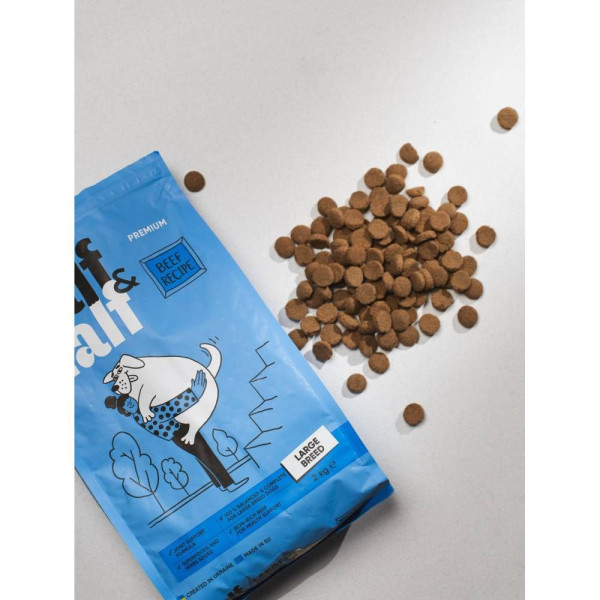 Сухий корм для собак Half&Half Large Breed 2 кг - яловичина