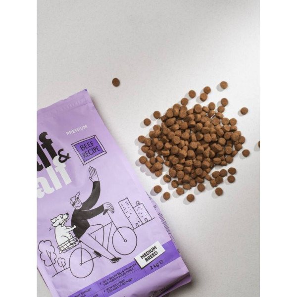 Сухий корм для собак Half&Half Medium Breed 2 кг - яловичина