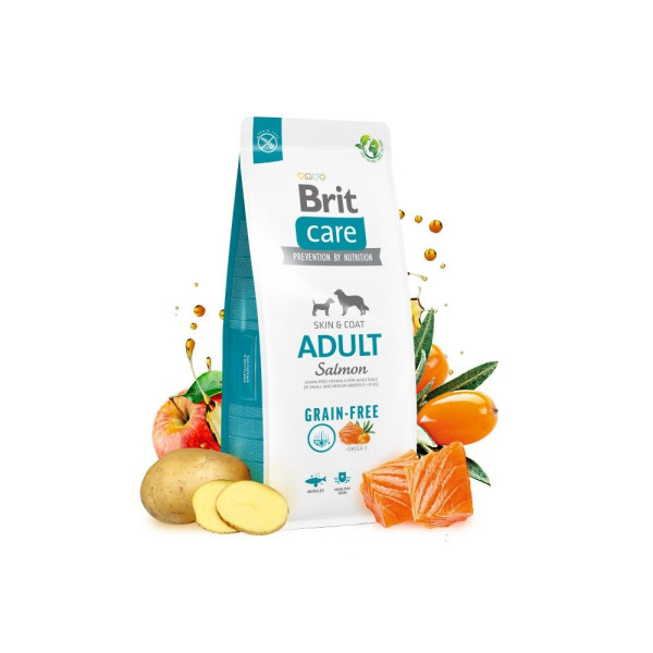 Сухий корм для собак Brit Care Dog Grain-free Adult 1 кг - лосось