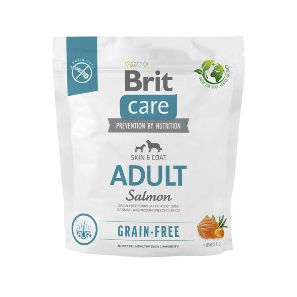 Сухий корм для собак Brit Care Dog Grain-free Adult 1 кг - лосось