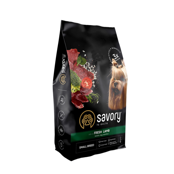 Сухий корм для собак Savory Small Breed 8 кг - ягня