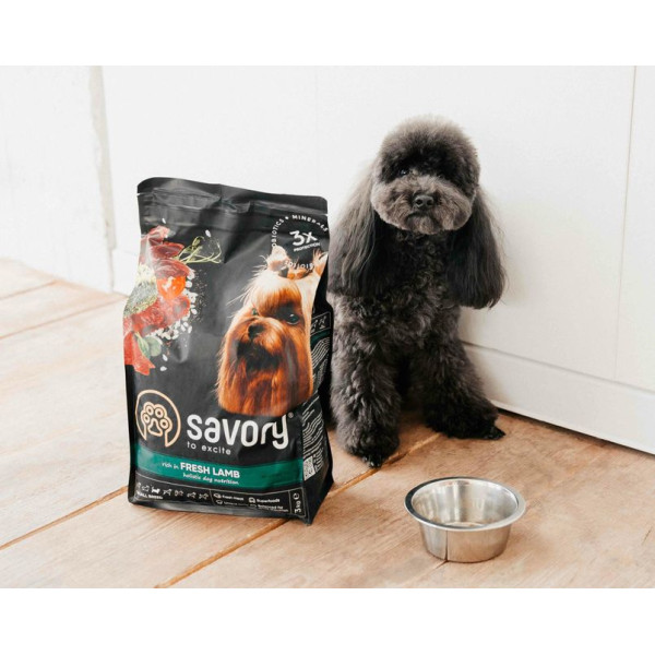 Сухий корм для собак Savory Small Breed 8 кг - ягня