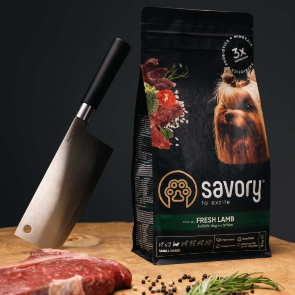 Сухий корм для собак Savory Small Breed 8 кг - ягня