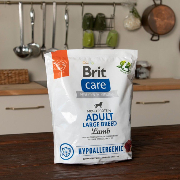 Сухий корм для собак Brit Care Dog Hypoallergenic Adult Large Breed 1 кг - ягня