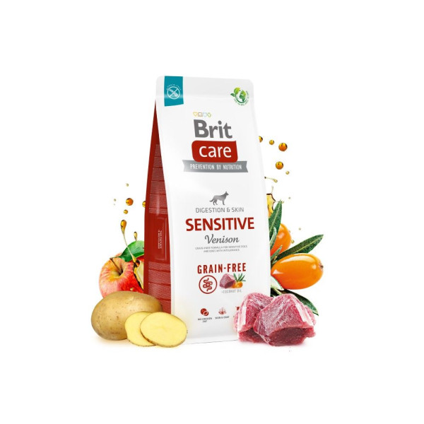 Сухий корм для собак Brit Care Dog Grain-free Sensitive 1 кг - оленина