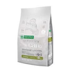 Сухий корм для цуценят Nature's Protection Superior Care White Dogs Grain Free Junior Small and Mini Breeds 1,5 кг - біла риба