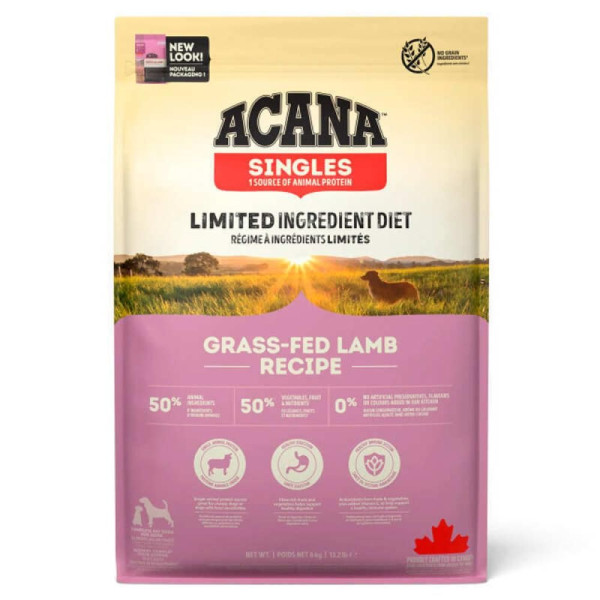 Сухий корм для собак з чутливим травленням Acana Grass-Fed Lamb 6 кг (ягня)