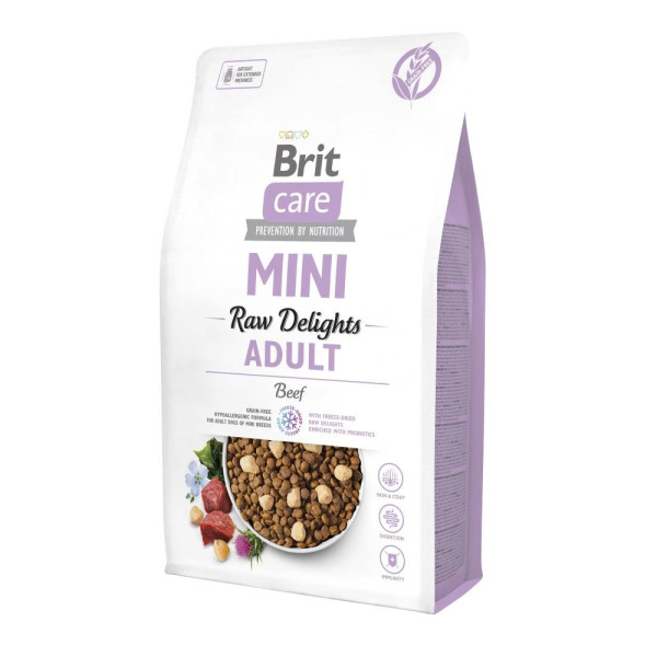 Сухий корм для собак Brit Care Mini Raw Delights 2 кг - яловичина